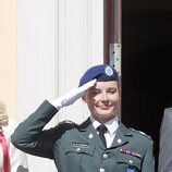 Ingrid Alexandra de Noruega con uniforme militar en el Día Nacional de Noruega 2024