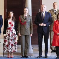 La Princesa Leonor con las autoridades en la entrega de la Medalla de las Cortes de Aragón