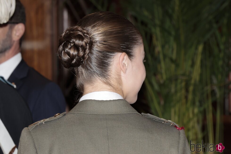 La Princesa Leonor con moño en la entrega del título de Hija Adoptiva de Zaragoza