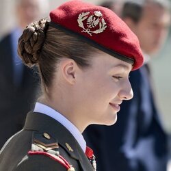 La Princesa Leonor, muy emocionada en la entrega de la Medalla de Aragón