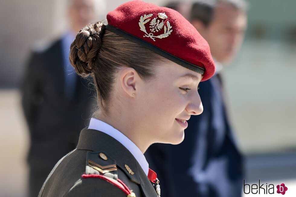 La Princesa Leonor, muy emocionada en la entrega de la Medalla de Aragón