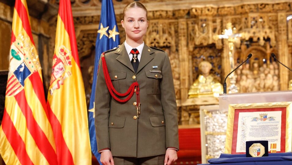 La Princesa Leonor en la entrega de la Medalla de Aragón