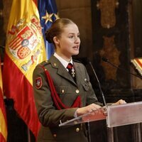 La Princesa Leonor en su intervención en la entrega de la Medalla de Aragón