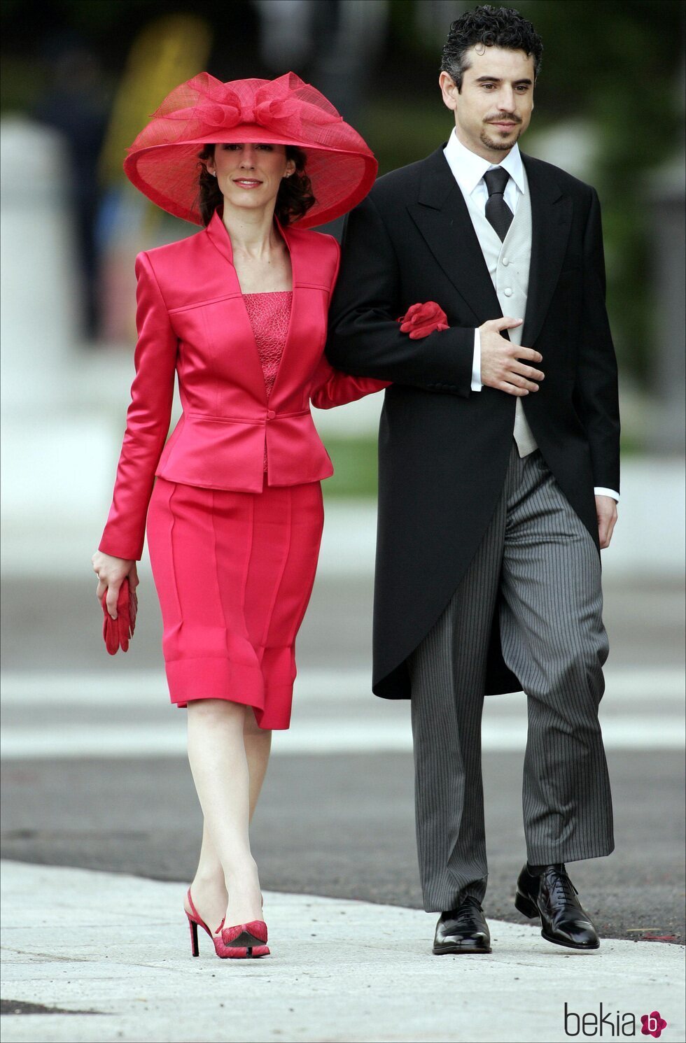 Erika Ortiz y Antonio Vigo en la boda de Felipe y Letizia