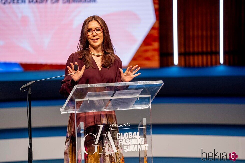 Mary de Dinamarca en su discurso en la Cumbre Mundial de la Moda en Copenhague