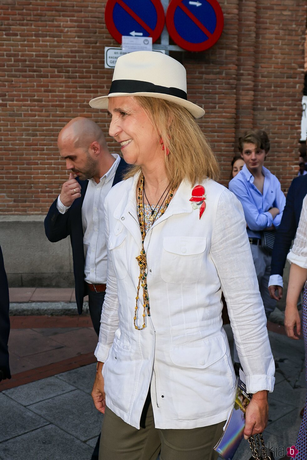 La Infanta Elena llegando a Las Ventas de Madrid en la Feria de San isidro 2024