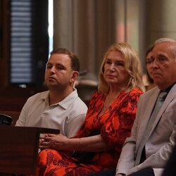 David Flores, Gloria Mohedano y José Antonio Rodríguez en el 18 aniversario de la muerte de Rocío Jurado