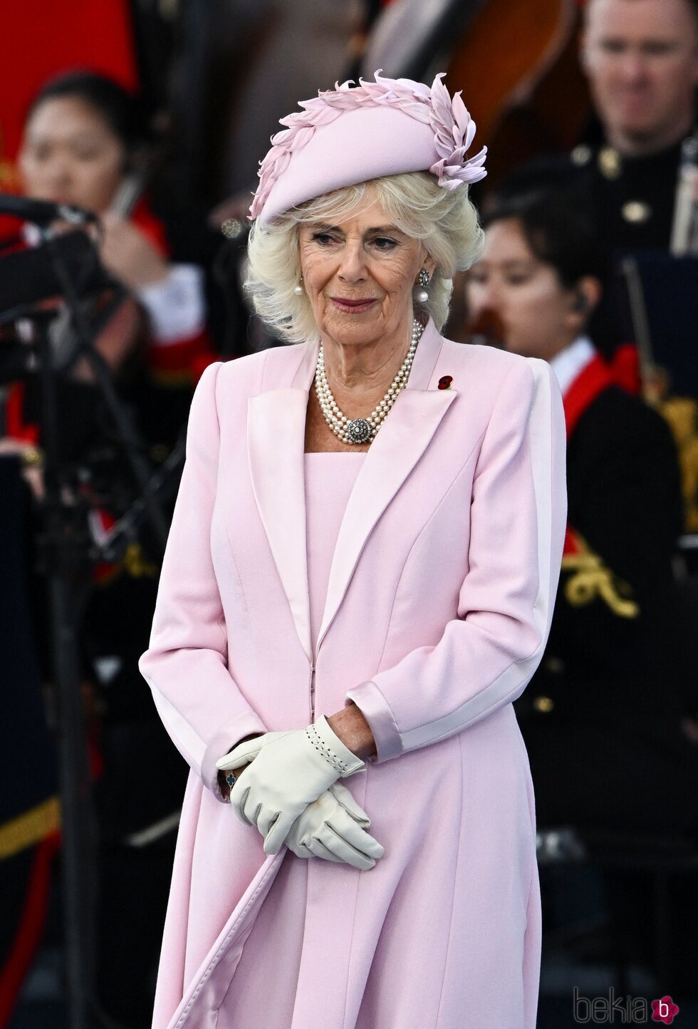 La Reina Camilla, muy emocionada en el 80 aniversario del Desembarco de Normandía