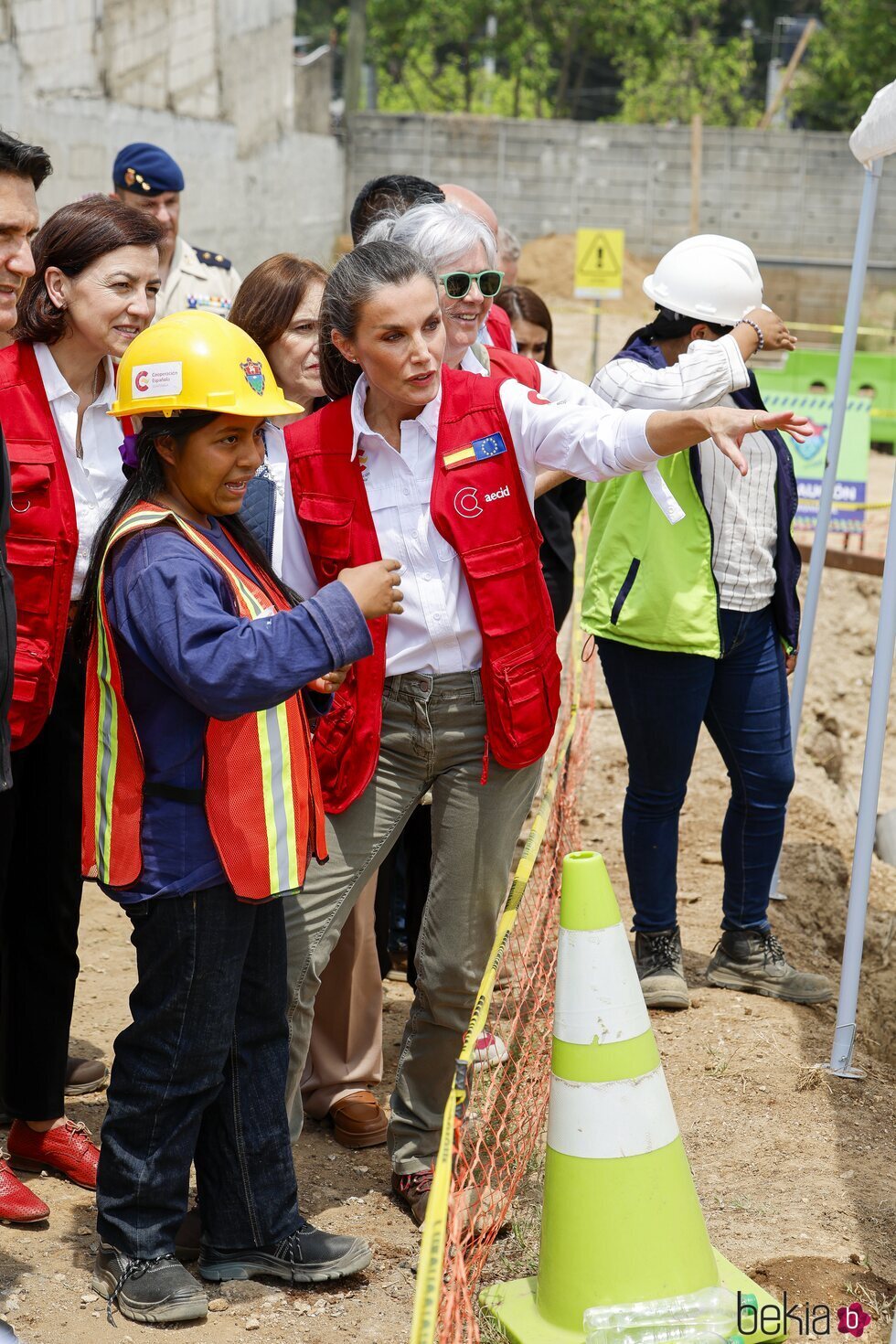 La Reina Letizia en la Escuela Taller Norte de Ciudad de Guatemala en su Viaje de Cooperación a Guatemala