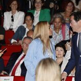 Belén Esteban y Antonio Garamendi en la clausura de la XVI Convocatoria 'Euros de tu Nómina'