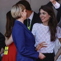 Charlene de Mónaco y Carlota Casiraghi, muy cómplices en el Gran Premio de Mónaco de F1 2024