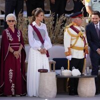 Abdalá y Rania de Jordania, Hussein y Rajwa de Jordania y Muna de Jordania en el Jubileo de Plata de Abdalá de Jordania