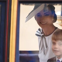 Kate Middleton y el Príncipe Louis en el Trooping the Colour 2024