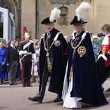 Los Reyes Carlos y Camilla en la procesión de la Orden de la Jarretera 2024