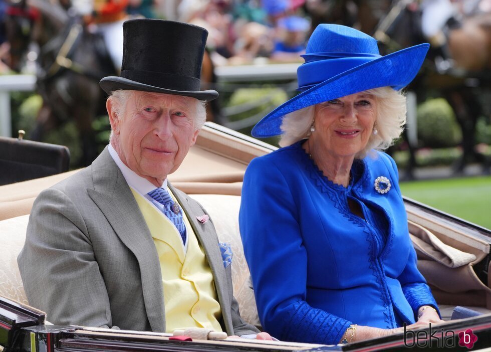 Los Reyes Carlos y Camilla en Ascot 2024