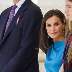 La Reina Letizia en la celebración del décimo aniversario del reinado de Felipe VI