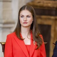 La Princesa Leonor acto de condecoración del mérito civil durante la celebración del décimo aniversario del reinado de Felipe VI