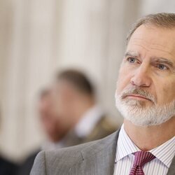 El Rey Felipe en la inuaguración de la exposición 'Felipe VI: Una década de la Historia de la Corona de España'