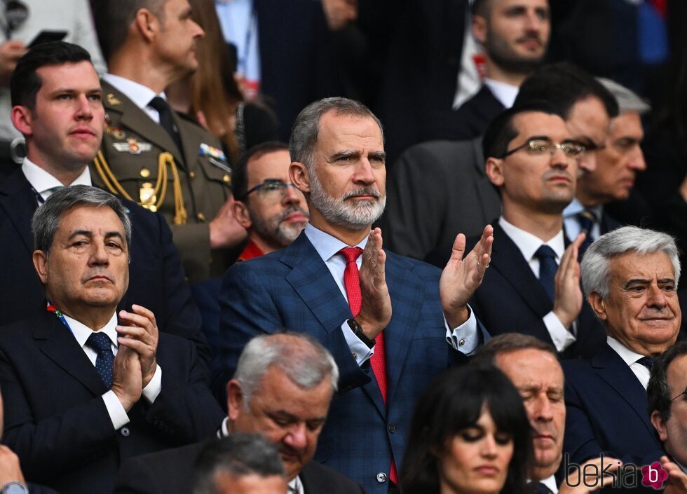 El Rey Felipe VI en el partido España-Italia de la Eurocopa 2024