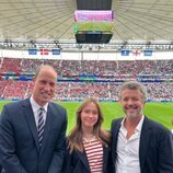 El Príncipe Guillermo, Josephine de Dinamarca y Federico de Dinamarca en la Eurocopa 2024