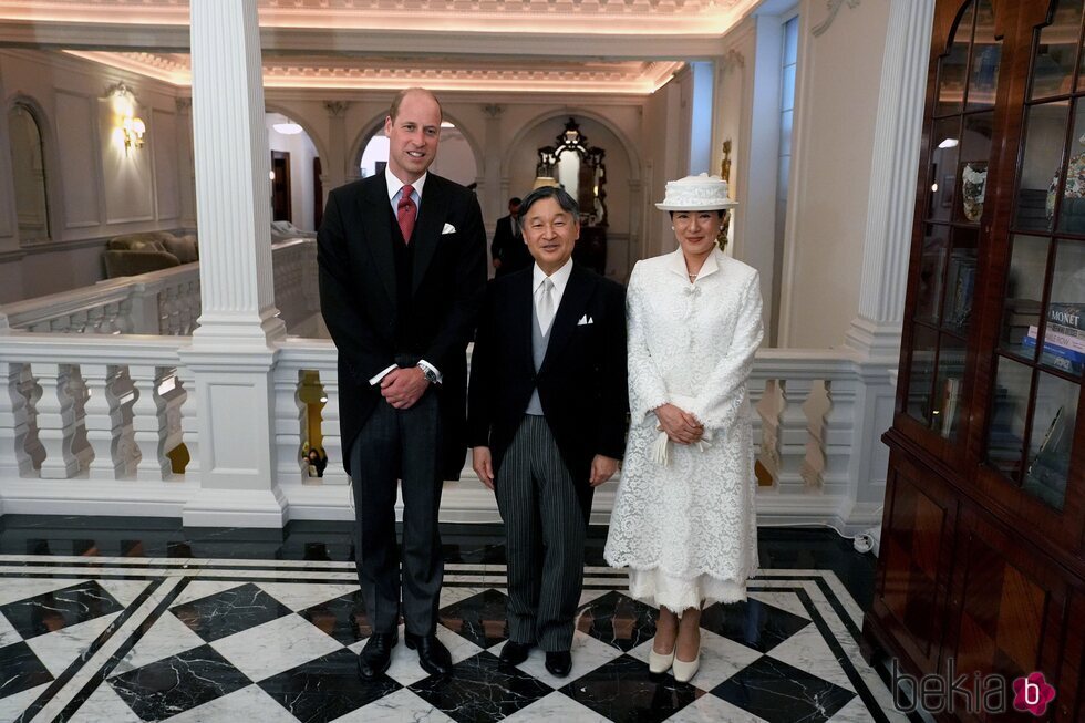 El Príncipe Guillermo y Naruhito y Masako de Japón en la Visita de Estado de los Emperadores de Japón a Reino Unido