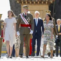 Los Reyes Felipe y Letizia y la Infanta Sofía en el nombramiento a la Princesa Leonor como Dama Alférez Cadete