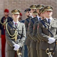 La Princesa Leonor con sus compañeros de la Academia de Zaragoza en su nombramiento como Dama Alférez Cadete