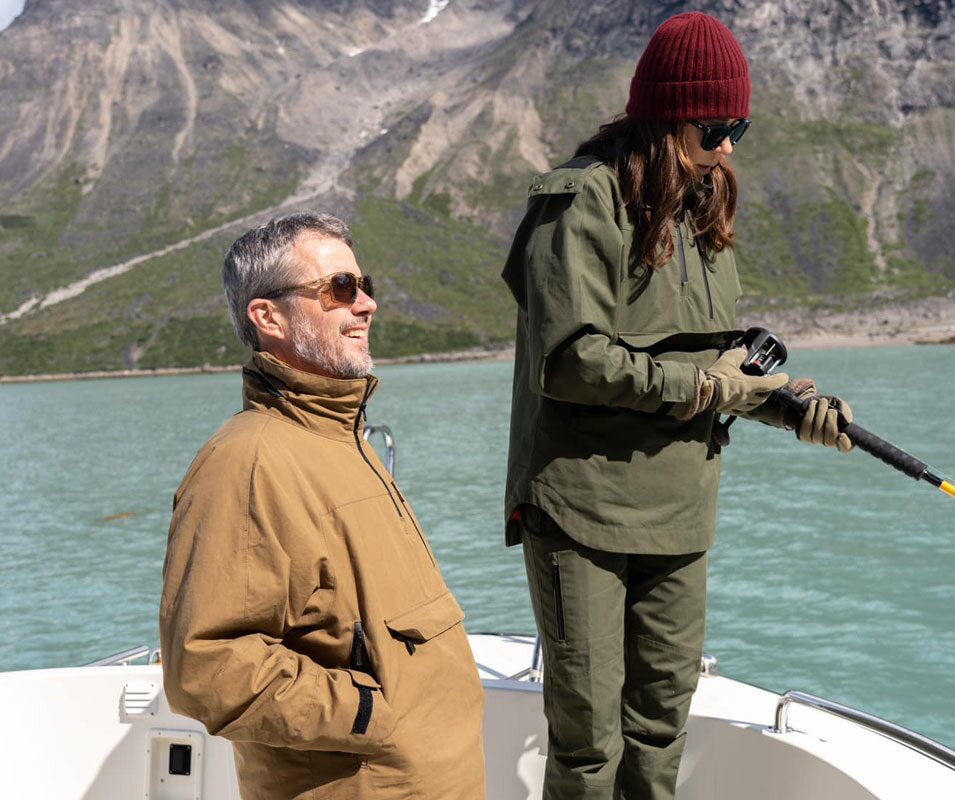 Federico y Mary de Dinamarca pescando en su primera visita oficial a Groenlandia como Reyes