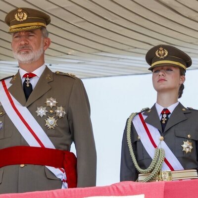 Primer acto oficial conjunto del Rey Felipe VI y la Princesa Leonor