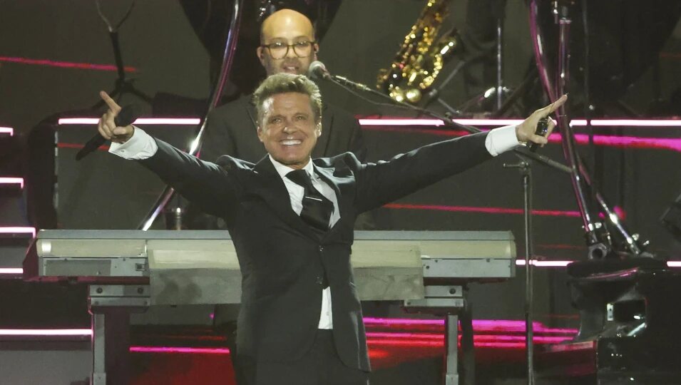 Luis Miguel en su actuación en el concierto de Madrid 2024