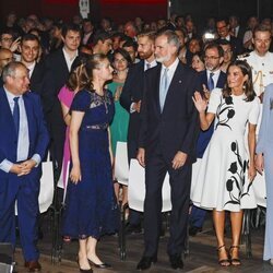 Los Reyes Felipe y Letizia, la Princesa Leonor y la Infanta Sofía en la ceremonia de entrega de los Premios Princesa de Girona 2024