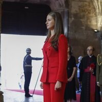 La Princesa Leonor en el Monasterio de los Jerónimos en su primer viaje oficial a Portugal