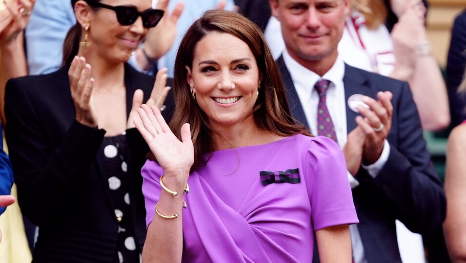 Kate Middleton a su llegada a la final de Wimbledon 2024