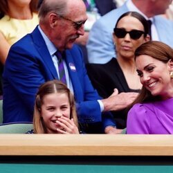 Kate Middleton y la Princesa Charlotte en la final de Wimbledon 2024