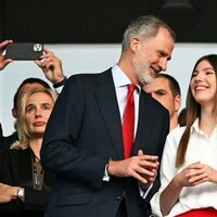 El Rey Felipe y la Infanta Sofía disfrutan de la final de la Eurocopa 2024