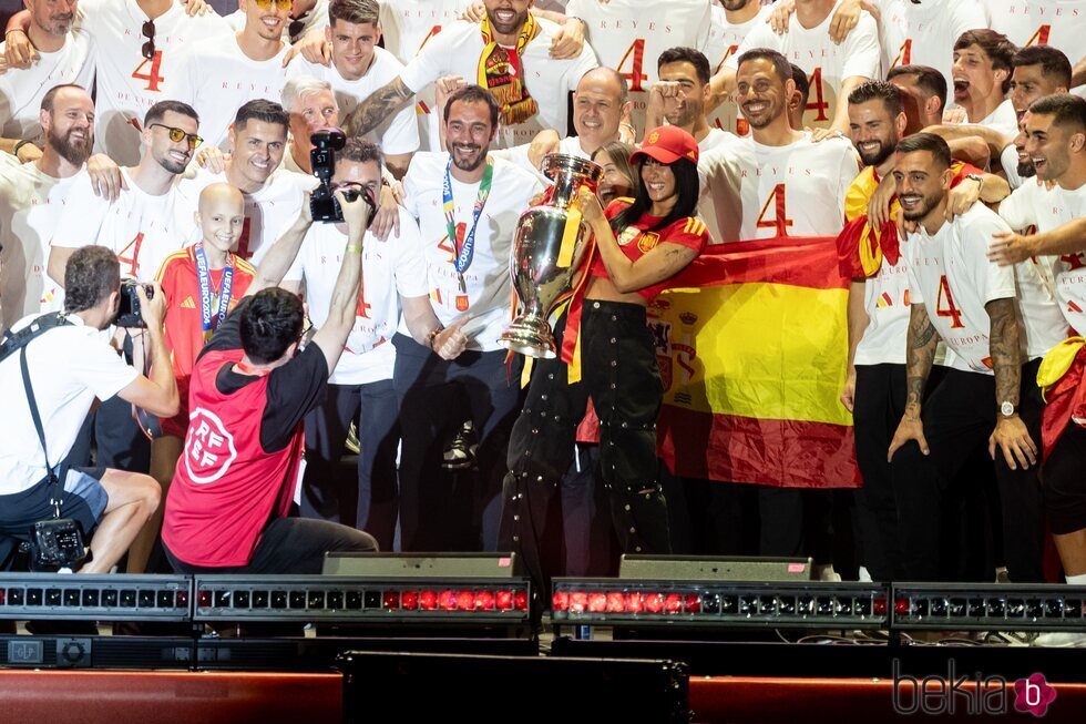 Aitana celebra la victoria de la Selección Española de Fútbol en la Eurocopa 2024