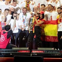 Aitana celebra la victoria de la Selección Española de Fútbol en la Eurocopa 2024