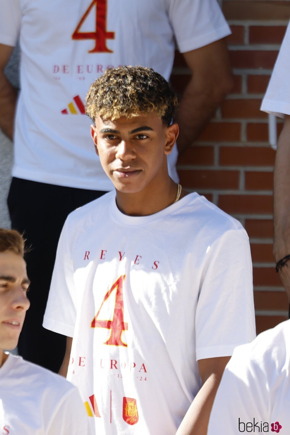 Lamine Yamal en la recepción de la Familia Real a la selección española de fútbol tras haber ganado la Eurocopa 2024