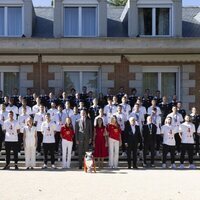 La Familia Real con la selección española de fútbol en la recepción en La Zarzuela tras ganar la Eurocopa 2024