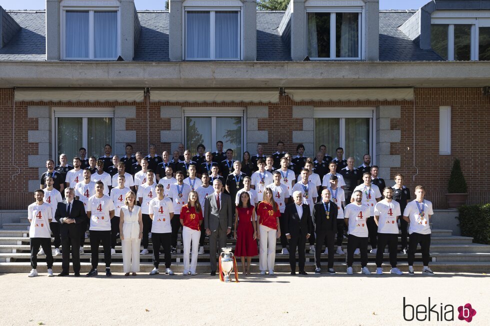 La Familia Real con la selección española de fútbol en la recepción en La Zarzuela tras ganar la Eurocopa 2024