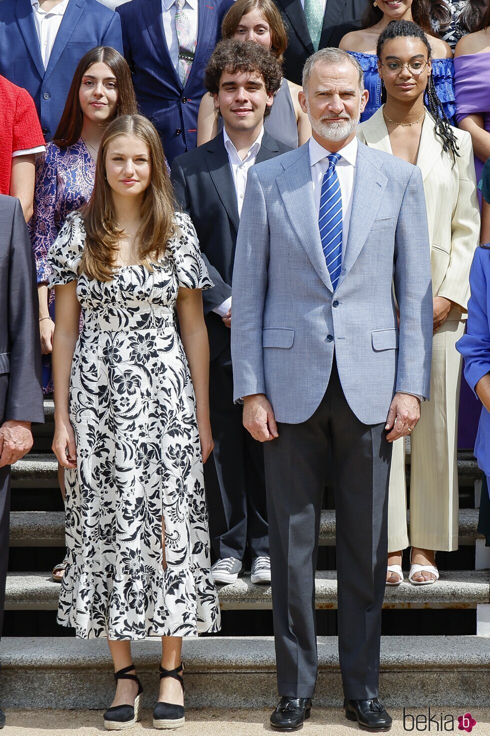 El Rey Felipe VI y la Princesa Leonor en la audiencia al Patronato de la Fundación Comité Español de los Colegios del Mundo Unido, Patrocinadores y Alumnos