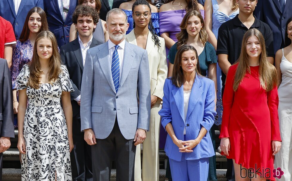 Los Reyes Felipe y Letizia, la Princesa Leonor y la Infanta Sofía en la audiencia al Patronato de la Fundación Comité Español de los Colegios del Mundo Uni