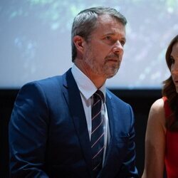 Los Reyes Federico y Mary de Dinamarca en la inauguración del pabellón danés en París