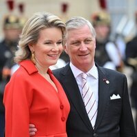 Los Reyes Matilde y Felipe de Bélgica en la Ceremonia de Apertura de la Juegos Olímpicos 2024 de París