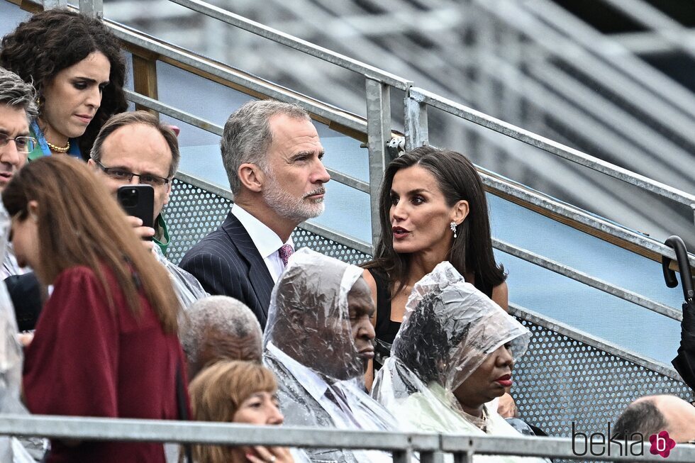 Los Reyes Felipe y Letizia durante la Ceremonia de Inauguración de los JJOO 2024