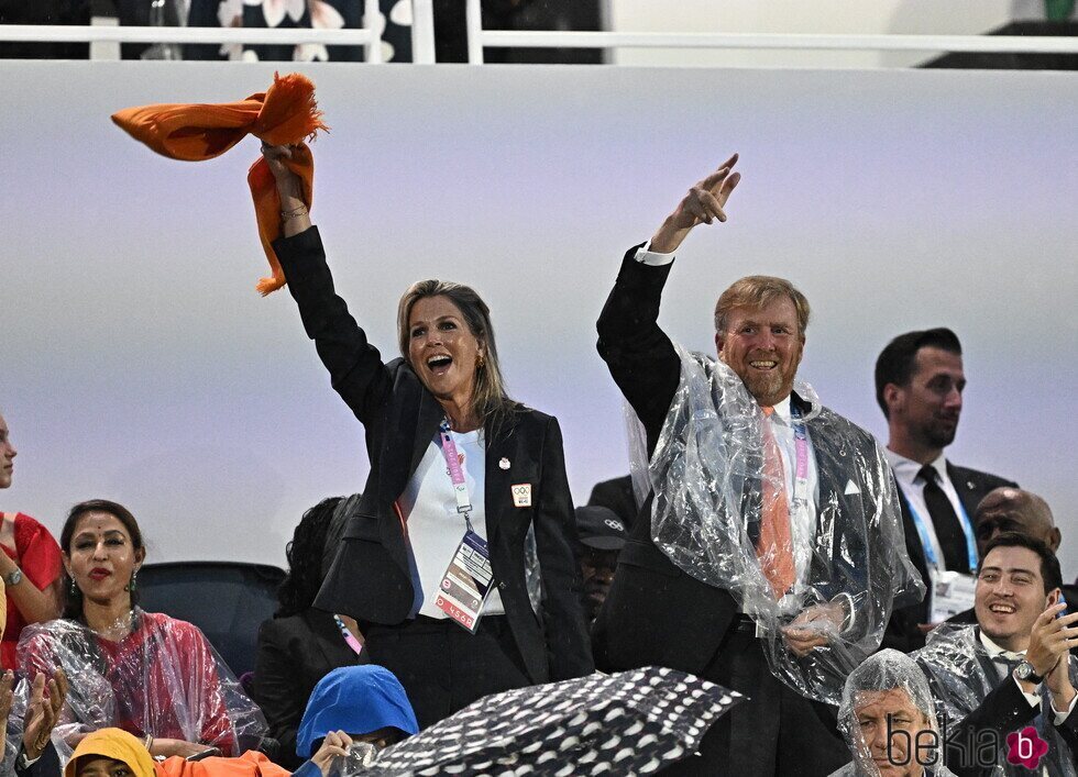 Guillermo Alejandro y Máxima de Holanda en la Ceremonia de Inauguración de los JJOO 2024