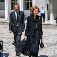 La Reina Sofía en el funeral de Miguel de Grecia