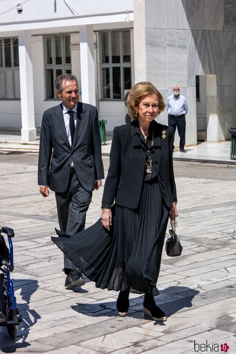 La Reina Sofía en el funeral de Miguel de Grecia