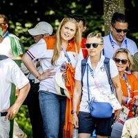 Amalia de Holanda con Marta Ortega y Carlos Torretta en los Juegos Olímpicos de París 2024