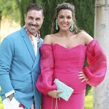 Miguel Ángel Nicolás y Adriana Dorronsoro en la boda de Antonio Rossi y Hugo Fuertes